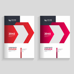 Creative corporate book cover design template
