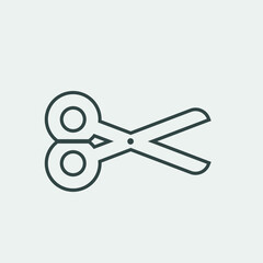  Scissors vector icon illustration sign