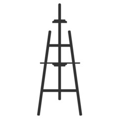 An easel, isolated on a white background. Vector illustration