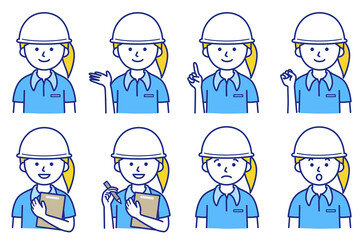 人 シャツ 半袖 襟 ヘルメット 帽子 AI 素材 イラスト ベクター