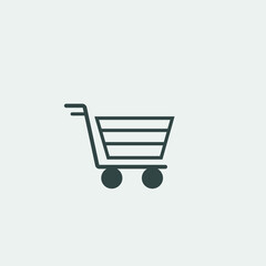 Shopping_cart vector icon illustration sign