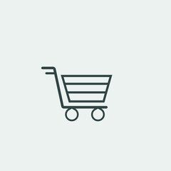 Shopping_cart vector icon illustration sign