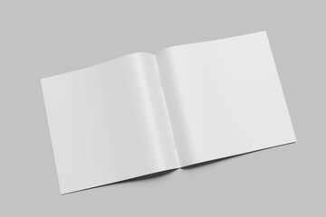 Paper White / Blank Square Magazine Mockup