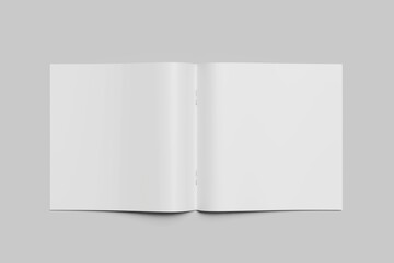 Fototapeta premium Paper White / Blank Square Magazine Mockup