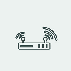 Wifi vector icon illustration sign