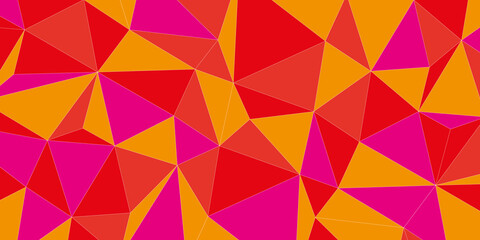 Colorful triangles seamless pattern. Attractive bright vector polygonal geometric pattern background made of trianle shapes. Polygon design graphic elements for corporate brochures.