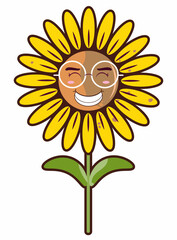 sunflower with a smile