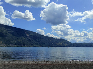 Fototapeta na wymiar Lago Calafquen, Coñaripe, Chile.