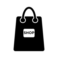 Shopping bag logo vector design template.