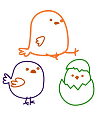 easter egg with bird
