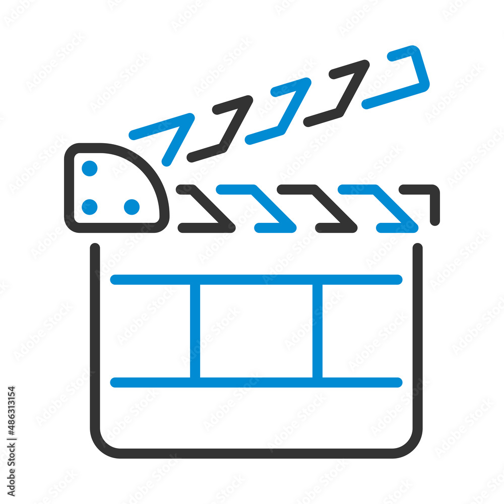 Canvas Prints movie clap board icon