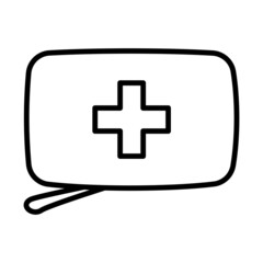 Obraz premium Alpinist First Aid Kit Icon