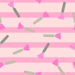 Palm tree seamless pattern. Background of tropical plant.