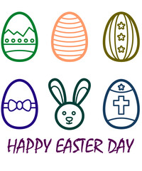 easter eggs set