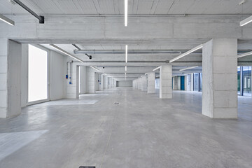 large empty modern interior space
