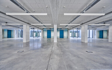 large empty modern interior space