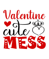 Happy Valentine's Day T-Shirt, Valentines Day SVG Bundle, Valentine's Day Shirt, Love Shirt, Happy Valentine Shirt Print Template, Heart Sign Vector, Cute Heart Vector, Typography Shirt Design