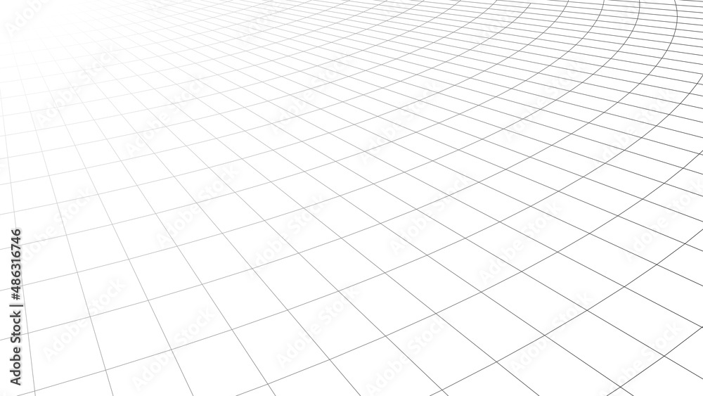 Poster vector grid. perspective tile of lines. detailed vector illustration.