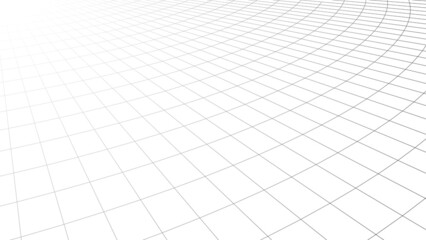 Vector grid. Perspective tile of lines. Detailed vector illustration.
