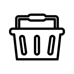 Basket flat vector icon. Buy flat vector icon. Market flat vector icon.