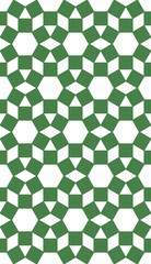 seamless geometric pattern green squares on white background