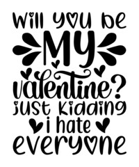 Happy Valentine's Day T-Shirt, Valentines Day SVG Bundle, Valentine's Day Shirt, Love Shirt, Happy Valentine Shirt Print Template, Heart Sign Vector, Cute Heart Vector, Typography Shirt Design