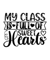 Happy Valentine's Day T-Shirt, Valentines Day SVG Bundle, Valentine's Day Shirt, Love Shirt, Happy Valentine Shirt Print Template, Heart Sign Vector, Cute Heart Vector, Typography Shirt Design