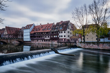 Obraz premium Nürnberg an der Pegnitz - langzeitbelichtung