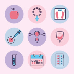 nine women healthcare items