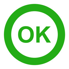 OK sign. Good or authentication. Vector.