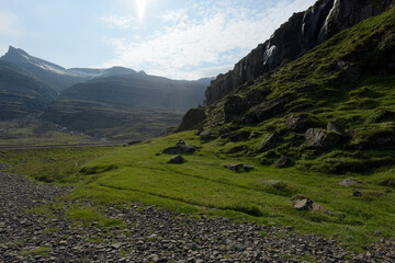 Landschaft entlang des Berufij&ouml;rdur an der S&uuml;dk&uuml;ste Islands