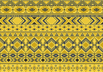 Indian pattern tribal ethnic motifs geometric seamless vector background. Trendy indian tribal motifs clothing fabric textile print traditional design with triangle and rhombus shapes.