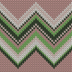 Soft zig zal lines knit texture geometric vector - obrazy, fototapety, plakaty