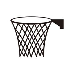 Fototapeta na wymiar Basketball basket, basketball hoop icon vector sign