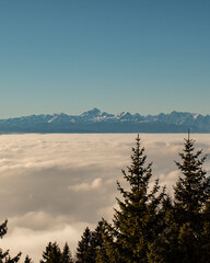 View on Mount Triglav from Krvavec Ski Resort, Gorenjska Region, Slovenia