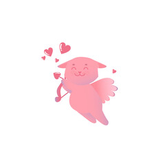 cat valentine's day hearts