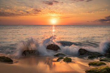  Sunset at the beach Views around the Caribbean island of Curacao