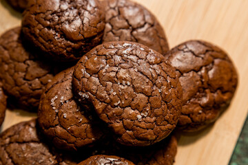 Pile of Chocolate Cookies