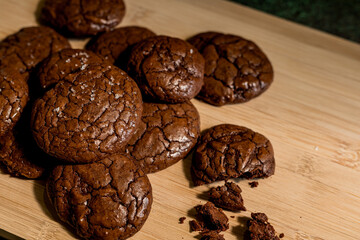 Pile of Chocolate Cookies