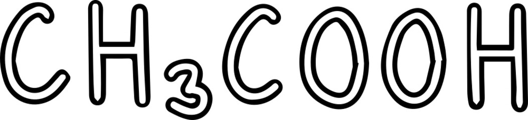 chemical formula handwriting
