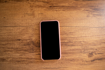 Smarthphone on the table