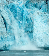 Hubbard Glacier in Alaska Calving
