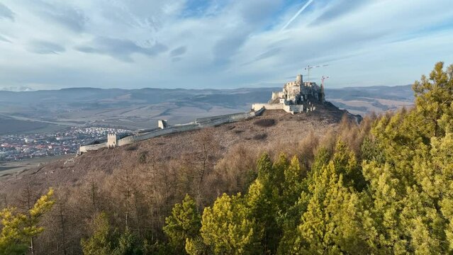 View of Spis Castle in Spisske Podhradie, Slovakia