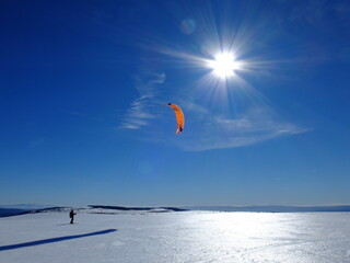 Snowkite et rando au col des Supeyres