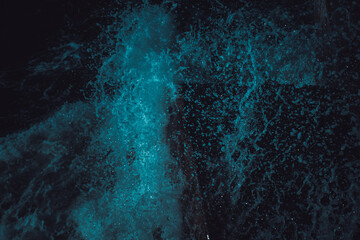 Storm waves crushing into the pier