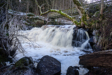 Hallamölla, waterfall on Österlen in Skåne