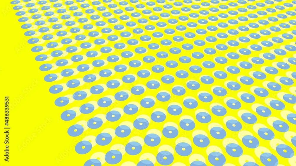 Poster abstract pattern of circular patterns.