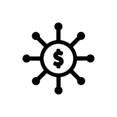 Obraz premium Banking network icon