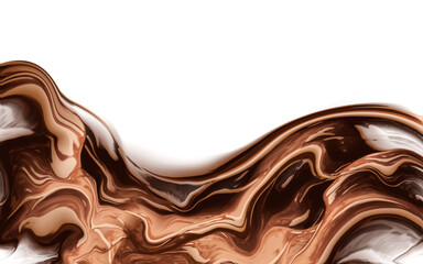 Chocolate with milk fluid splash texture. Cocoa or coffee cream delicious sweet food background. Tasty nut yogurt cream or peanut butter dessert.
