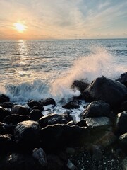 Obraz premium sunset over the sea